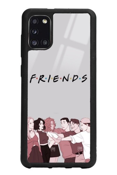Samsung A31 Doodle Friends Tasarımlı Glossy Telefon Kılıfı
