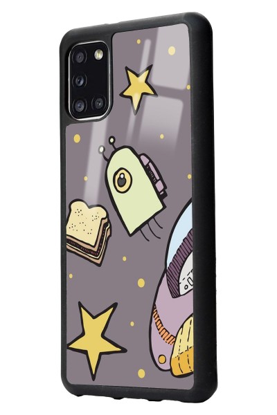Samsung A31 Doodle Jump Tasarımlı Glossy Telefon Kılıfı