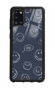 Samsung A31 Doodle Smile Tasarımlı Glossy Telefon Kılıfı