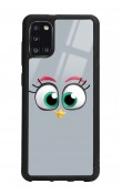 Samsung A31 Grey Angry Birds Tasarımlı Glossy Telefon Kılıfı