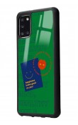 Samsung A31 Happy Green Tasarımlı Glossy Telefon Kılıfı