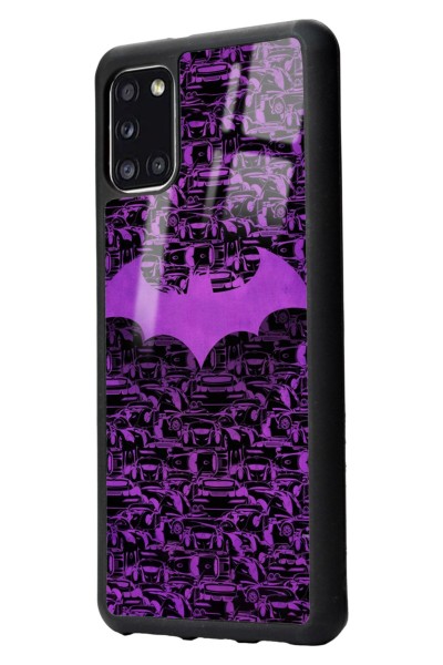 Samsung A31 Lila Batman Tasarımlı Glossy Telefon Kılıfı