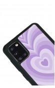 Samsung A31 Lila Kalp Tasarımlı Glossy Telefon Kılıfı