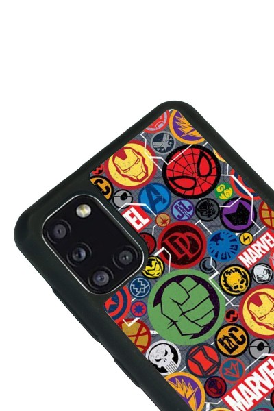 Samsung A31 Marvel Face Tasarımlı Glossy Telefon Kılıfı