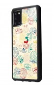 Samsung A31 Mickey Stamp Tasarımlı Glossy Telefon Kılıfı