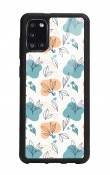 Samsung A31 Minik Yapraklar Tasarımlı Glossy Telefon Kılıfı