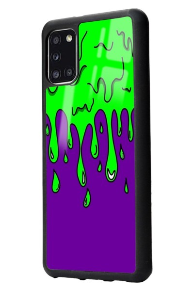 Samsung A31 Neon Damla Tasarımlı Glossy Telefon Kılıfı