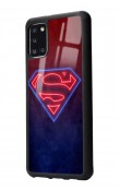 Samsung A31 Neon Superman Tasarımlı Glossy Telefon Kılıfı