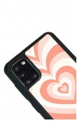 Samsung A31 Orange Heart Tasarımlı Glossy Telefon Kılıfı