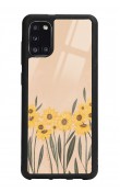 Samsung A31 Watercolor Sunflower Tasarımlı Glossy Telefon Kılıfı
