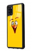 Samsung A31 Yellow Angry Birds Tasarımlı Glossy Telefon Kılıfı