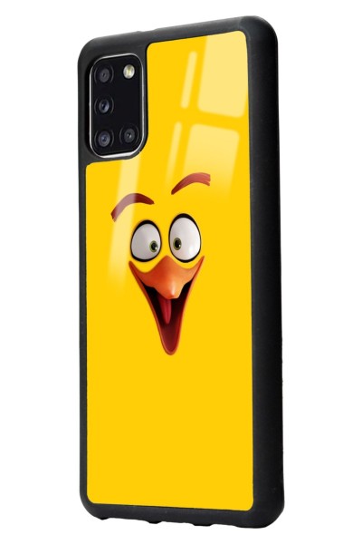 Samsung A31 Yellow Angry Birds Tasarımlı Glossy Telefon Kılıfı