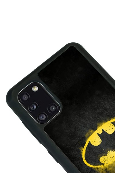 Samsung A31 Yellow Batman Tasarımlı Glossy Telefon Kılıfı