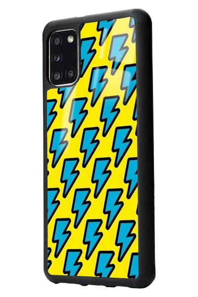 Samsung A31 Yellow Flash Tasarımlı Glossy Telefon Kılıfı
