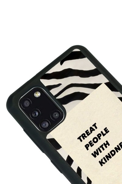 Samsung A31 Zebra Motto Tasarımlı Glossy Telefon Kılıfı