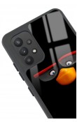 Samsung A32 Black Angry Birds Tasarımlı Glossy Telefon Kılıfı