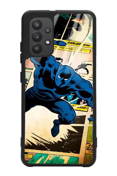 Samsung A32 Black Panther Kara Panter Tasarımlı Glossy Telefon Kılıfı