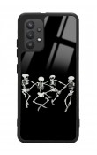 Samsung A32 Dancer Skeleton Tasarımlı Glossy Telefon Kılıfı
