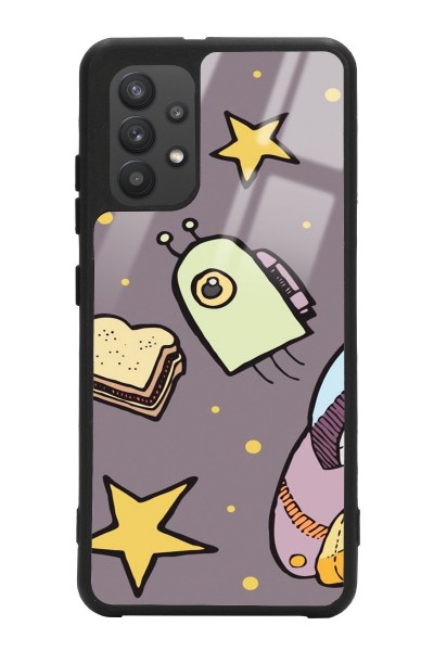 Samsung A32 Doodle Jump Tasarımlı Glossy Telefon Kılıfı