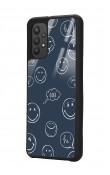 Samsung A32 Doodle Smile Tasarımlı Glossy Telefon Kılıfı