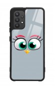 Samsung A32 Grey Angry Birds Tasarımlı Glossy Telefon Kılıfı