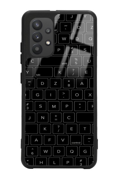 Samsung A32 Keyboard Tasarımlı Glossy Telefon Kılıfı