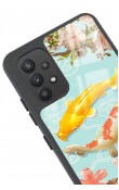 Samsung A32 Koi Balığı Tasarımlı Glossy Telefon Kılıfı