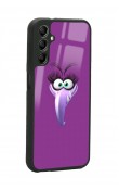 Samsung A34 Purple Angry Birds Tasarımlı Glossy Telefon Kılıfı