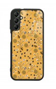 Samsung A34 Sarı Bindanlı Tasarımlı Glossy Telefon Kılıfı