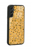 Samsung A34 Sarı Bindanlı Tasarımlı Glossy Telefon Kılıfı