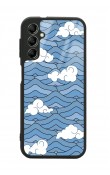 Samsung A34 Sea Cloud Tasarımlı Glossy Telefon Kılıfı