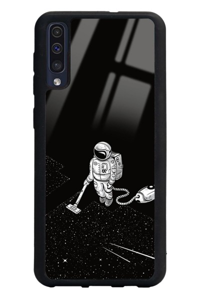 Samsung A50 Astronot Tatiana Tasarımlı Glossy Telefon Kılıfı