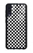 Samsung A50 Damalı Tasarımlı Glossy Telefon Kılıfı