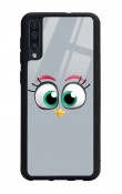 Samsung A50 Grey Angry Birds Tasarımlı Glossy Telefon Kılıfı