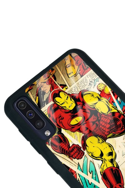 Samsung A50 Iron Man Demir Adam Tasarımlı Glossy Telefon Kılıfı