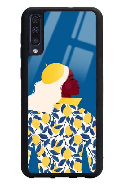Samsung A50 Lemon Woman Tasarımlı Glossy Telefon Kılıfı