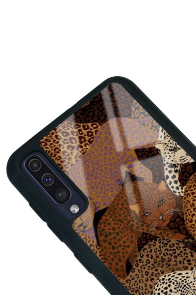 Samsung A50 Leoparlar Tasarımlı Glossy Telefon Kılıfı