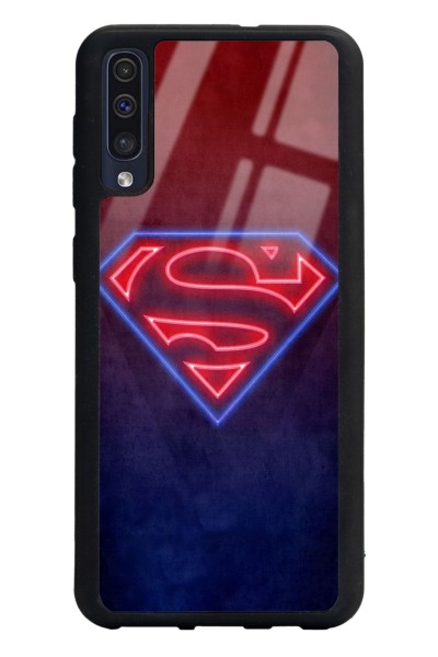 Samsung A50 Neon Superman Tasarımlı Glossy Telefon Kılıfı