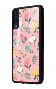 Samsung A50 Pinky Flowers Tasarımlı Glossy Telefon Kılıfı