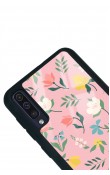 Samsung A50 Pinky Flowers Tasarımlı Glossy Telefon Kılıfı