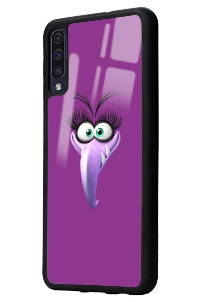 Samsung A50 Purple Angry Birds Tasarımlı Glossy Telefon Kılıfı