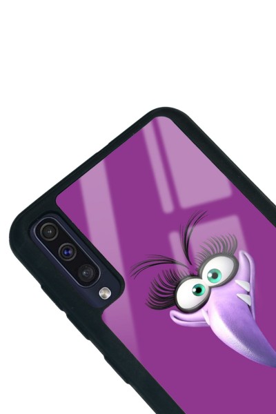 Samsung A50 Purple Angry Birds Tasarımlı Glossy Telefon Kılıfı