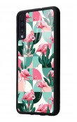 Samsung A50 Retro Flamingo Duvar Kağıdı Tasarımlı Glossy Telefon Kılıfı