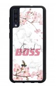 Samsung A50 Sakura Girl Boss Tasarımlı Glossy Telefon Kılıfı