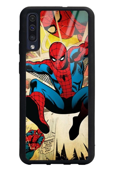 Samsung A50 Spider-man Örümcek Adam Tasarımlı Glossy Telefon Kılıfı