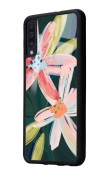 Samsung A50 Suluboya Çiçek Tasarımlı Glossy Telefon Kılıfı
