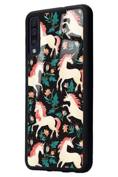 Samsung A50 Unicorn Desenli Tasarımlı Glossy Telefon Kılıfı