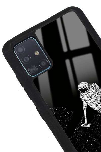 Samsung A51 Astronot Tatiana Tasarımlı Glossy Telefon Kılıfı