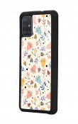 Samsung A51 Beyaz Bindanlı Tasarımlı Glossy Telefon Kılıfı