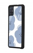 Samsung A51 Cloud Face Tasarımlı Glossy Telefon Kılıfı